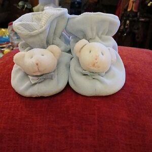 Adorable Blue Bear Kids Slippers